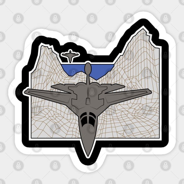 F-111 AARDVARD Sticker by MILIVECTOR